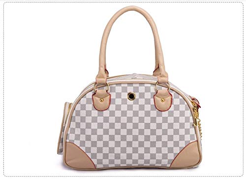 Dog Puppies Chihuahua - Juego de bolsas de regalo plegables para gatitos y aviones, se puede utilizar para pequeñas bolsas de viaje para mascotas (S, cuadrado marrón blanco)