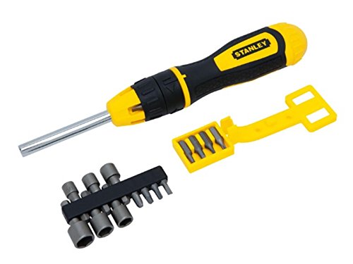 Stanley STHT0-62574 Bit-Screwdriver with 20 Bits and Ratchet, Black/Yellow, Set of 22 Piece - Image 5