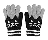 PURFUN Toddler Cat Knitted Gloves Kids Short Skate Cycling Ski Gloves Mittens Hand Warmer for 3-6...
