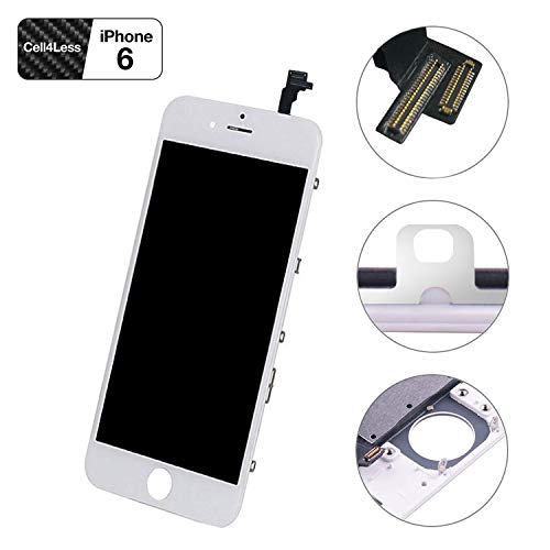 CELL4LESS LCD Touch Screen and Digitizer Assembly for The iPhone 6 4.7 inch - NOT for The 5.5” (for iPhone 6 White) - Thumbnail 3