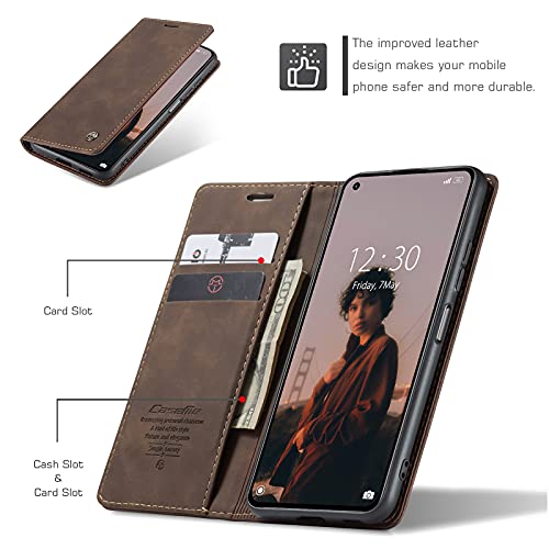 UFinetech Case for Xiaomi Mi 11 Lite, Leather TPU Cover for Xiaomi Mi 11 Lite 5G - Image 2