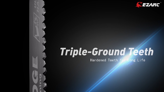 EZARC Japanese Teeth Reciprocating Saw Blade 15 Inch, Arc Edge Wood Pruning Saw Blades 6TPI for Tree Trimming, Wood Cutting, 3 Pieces