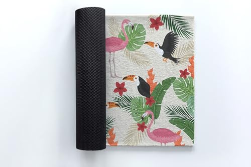Tapis de sol à la maison Tulup design flamants finition robuste 150x100 - 6