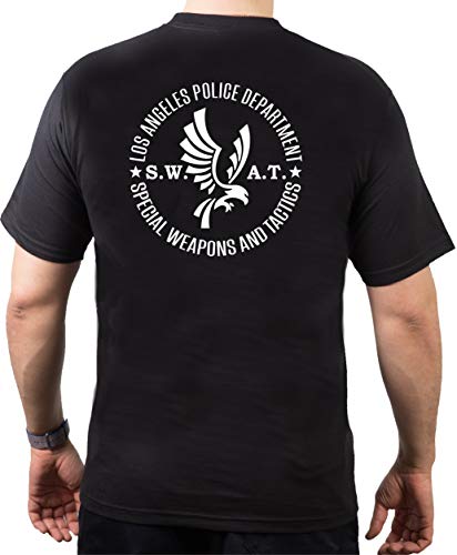 T-Shirt Black Los Angeles Police Dept. SWAT California S