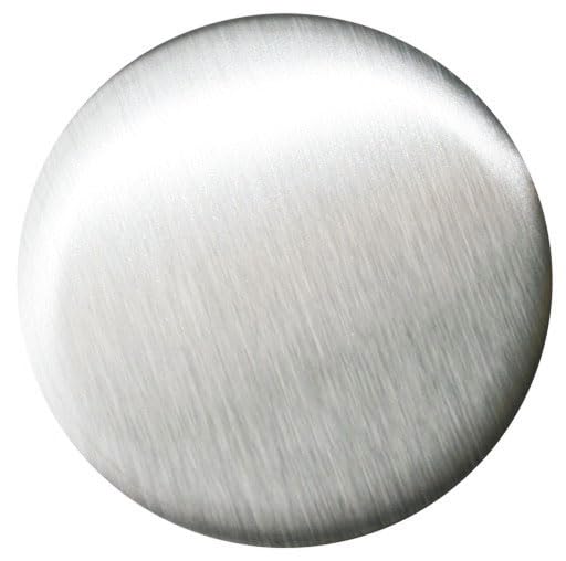 Ronde 50 x 4 mm einseitig geschliffen Edelstahl V2A Runde Edelstahlplatte Endkappe Deckel Flansch Edelstahlkappe Ankerplatte Rohrabschluss Platte Blech Rund Rohrverschluss Geländer VA A2 AISI304 ...