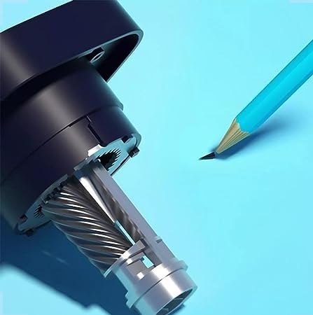 Apontador Eletrico De Lapis Automatico com Lamina Helicoidal Ideal Para Estudantes E Escritorios