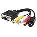 Theo&Cleo PC Computer HD-15 VGA M/F TV S-Video RCA Jack Audio 3 Adapter Convert Cable