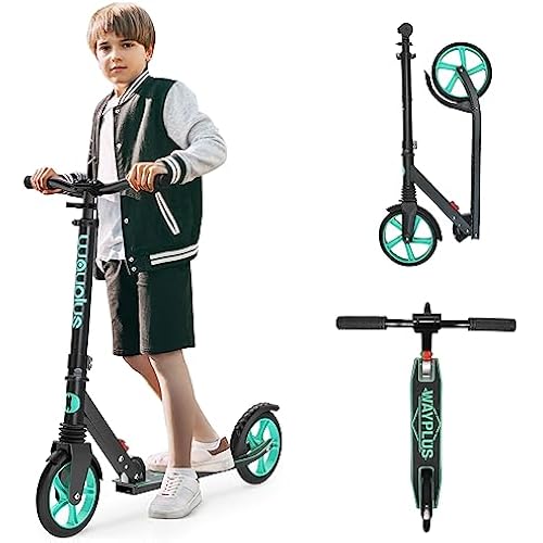 WAYPLUS Kick Scooter for Ages 6+,Kid,Teens & Adults.8 Big Wheels,240lb