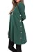 iGENJUN Women's Long Sleeve Scoop Neck Button Side Sweater Tunic Dress,L,Green