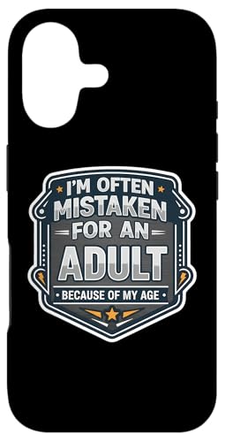 I'm often Mistaken For An Adult Because Of My Age �����Y �ʔ��� �X�}�z�P�[�X iPhone 17 �p