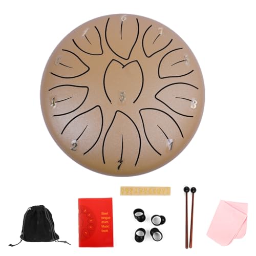 11 Note Steel Tongue Drum Small Healing Drum Portable Handpans Drum for Yoga