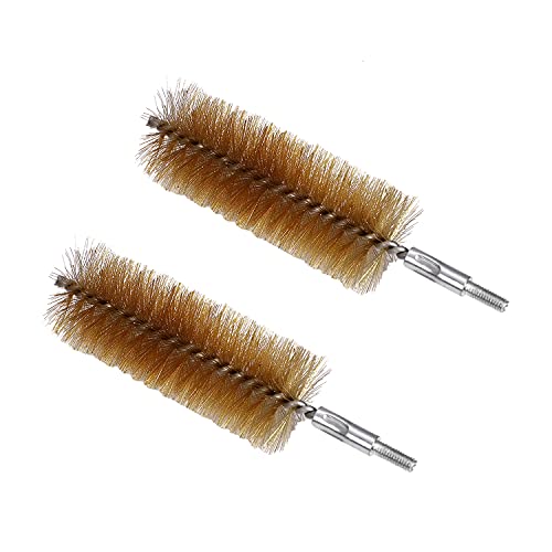 Utoolmart チューブブラシ ワイヤーブラシ ワイヤーチューブブラシ 直径40mm ブラシの長さ100mm 2個入り スパイラルブラシ 銅線 金属ブラシ スパイラル型 チューブクリーニングブラシ パイプブラシ クリーニング