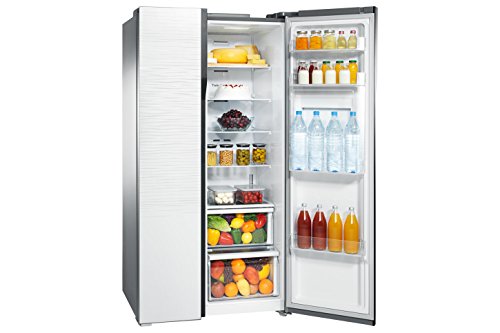 Image of Samsung 591 L Frost Free Side-by-Side Refrigerator(RS554NRUA1J /TL, White Shiny River Glass)