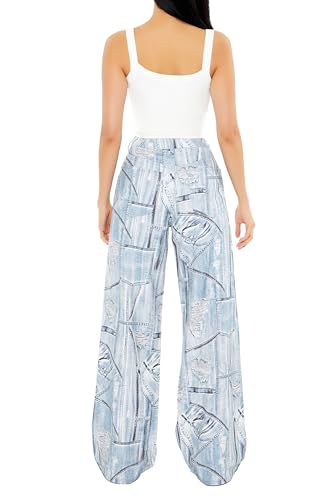 Forever 21 Women's Distressed Denim Print Jeans4