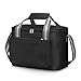 HUALIANG 15L Borsa Termica Porta Pranzo, Porta Pranzo con Tracolla, Freddo e Caldo Portatile Porta Cibo, borsa frigo per Uomo, Donna, Bambino, Ideale per Scuola, Lavoro, Campeggio, Nero