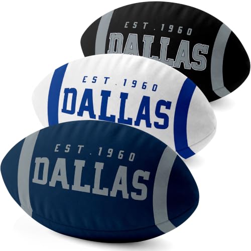 Image of ANTKING Dallas Throw Pillow 2 Packs Custom Name Number Gifts | Personalized Gift for Youth for Birthday Christmas