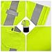 Uno Mejor Hi Vis Shirts for Men Construction Class 3 High Visibility Shirts, Reflective Safety T-Shirts for Men Women, Short Sleeve Work Shirts with Black Bottom, Breathable, Yellow XL