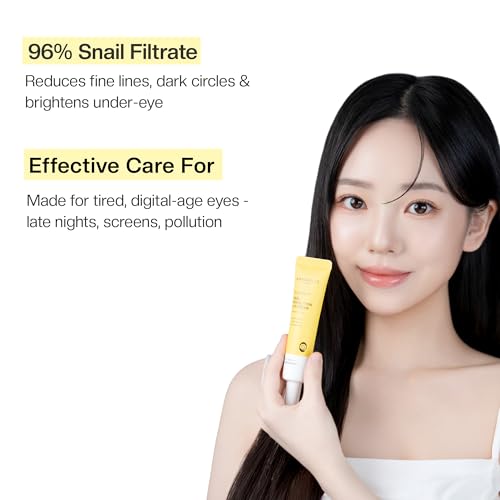 Image of Mirabelle Korea Snail Miin Real Revolution Eye Cream 30g | Reduces Dark Circles, Wrinkles & Fine Lines | Korean Skincare | For Women & Men