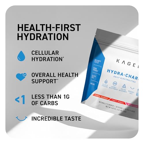 Image of Kaged Daily Hydration Stick Packets | Variety Pack | Sugar Free Electrolytes | Sports Drink Mix for Men and Women | 30 Servings