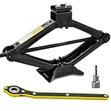 Scissor Lift Jack Max 2.5 Ton Capacity, Lifting Jack Car Kit with Wrench for Car Truck Sedan QJD-2.5