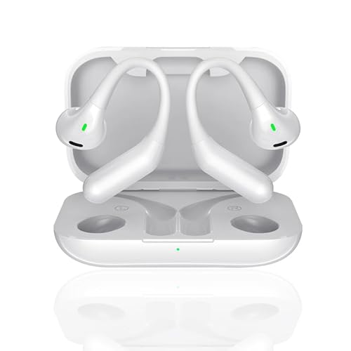 Micool Wireless Earbuds with Earhook- 24H Battery, Stable Fit | Comfortable All-Day Wear | Sweat-Resistant Sports Headphones Bluetooth 5.3 with No Sound Leakage
