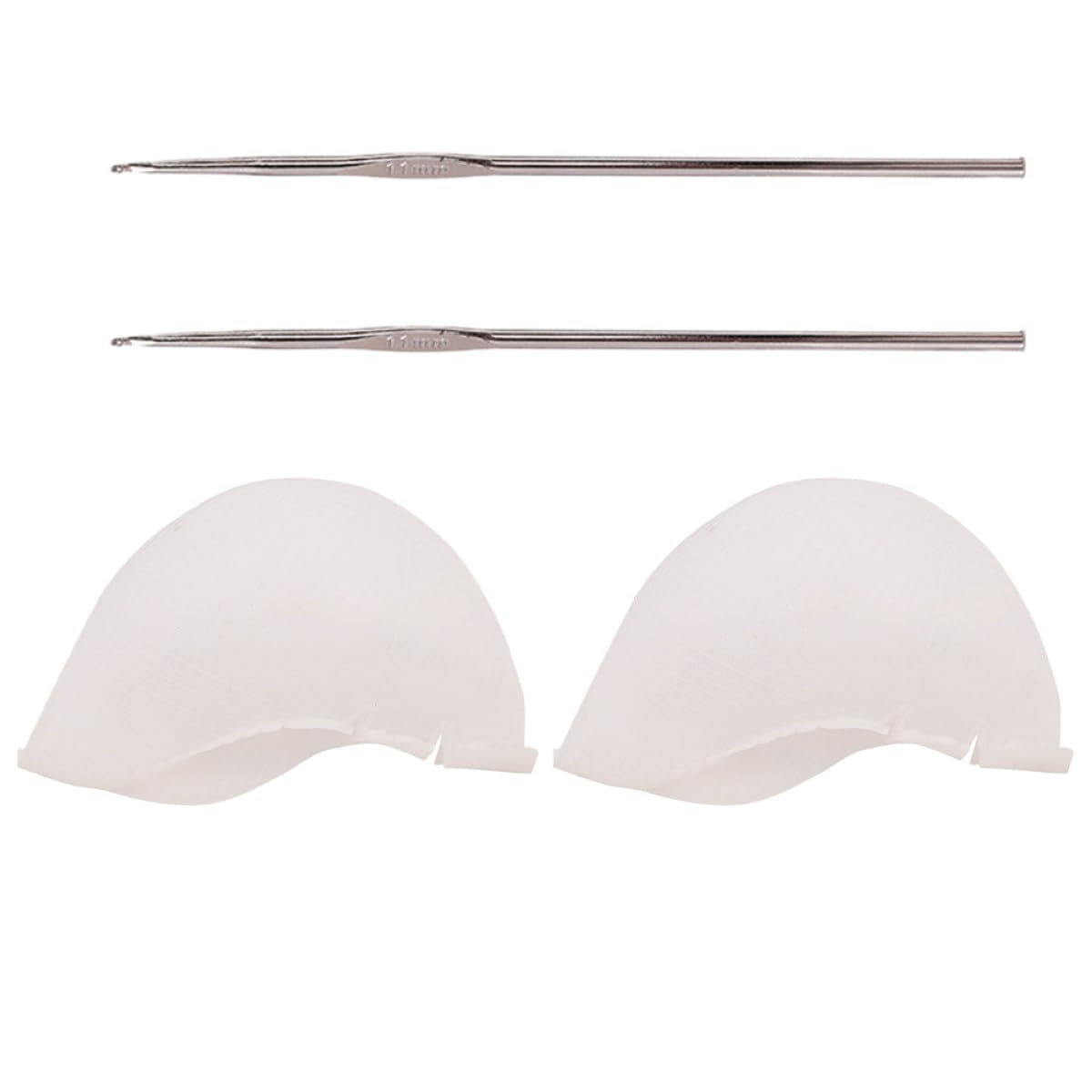 Gorro de Silicona con Aguja para Mechas Fácil de Lavar para Teñir el Cabello Set de 2 Unidades en para Resaltado Profesional