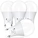 evelor GU24 LED Light Bulb,60 Watt Equivalent Soft White 2700K,Non-Dimmable,Efficient 9W,800 Lumens Twist and Lock 2 Prong Light Bulbs,15000 Hours,Ideal for Kitchen,Living Room,Bedroom, 4-Pack