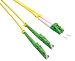 Produktbild ROLINE LWL-Kabel Duplex 9/125µm, LSH/LC, APC Schliff, LSOH, gelb, 1,0 m