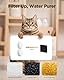 VOUAAOOD 24 Trinkbrunnen für Katzen Filter: Wasserspender Katzen Filter Filtern sie Verunreinigungen - Trinkbrunnen Katze Filter WasserenthäRtung - 12 Filter + 12 Schaumstofffilter - 6-Monats-Paket