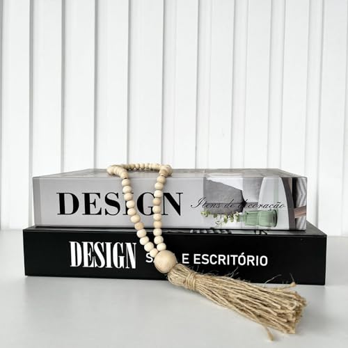 Decoração sala quarto livros home + enfeite colar decor