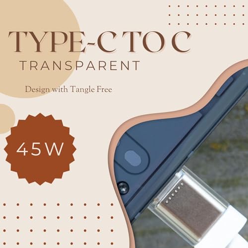 Image of Nothing Type C Cable for Phone 2a /Phone2 /Phone 1, 45W Rapidly Charging Laptop /Tablet /Smartphone /Pad /Gaming Console /Mobile and S24 ultra /15 Pro max /S23 USB-C to C Sync Data Transfer Speed Kable, White