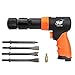 WORKPAD 190mm Long Barrel Air Hammer with Quick Change Chisel Retainer and 4-Piece Chisels Set, Pneumatic Tools