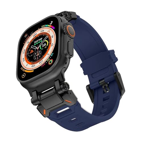 Bracelet montre caoutchouc anti-transpiration pour IWatch série 9 8 7 résistant et souple