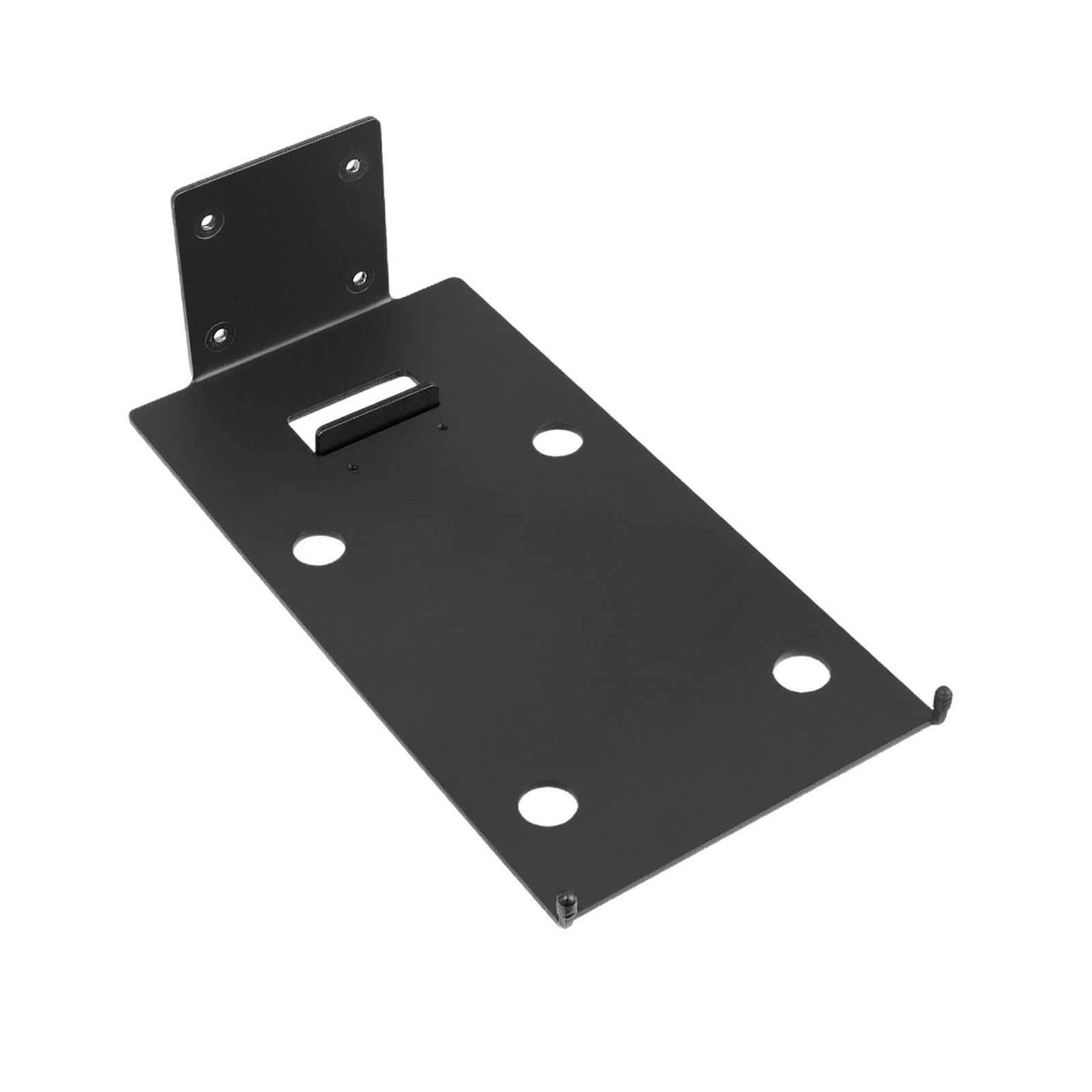 Elegante supporto acustico in metallo nero per Coda W Bookshelf Soundbar Staffa di montaggio a parete migliora l'ascolto per Coda W Soundbar Stand