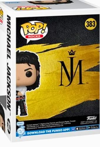 Funko Pop! Rocks: Michael Jackson – (Dirty Diana) – Figurine en Vinyle à Collectionner – Idée de Cadeau – Produits Officiels – Jouets pour Les Enfants et Adultes – Music Fans - Les Beatles, Paul McCartney, John Lennon, RIngo Starr, George Harrison Funko Pop! Rocks: Michael Jackson - (Dirty Diana) - Figurine en Vinyle à Collectionner - Idée de Cadeau - Produits Officiels - Jouets pour Les Enfants et Adultes - Music Fans – Image 4