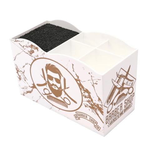predolo Caixa de suporte para tesouras de barbeiro, suporte para ferramentas de barbeiro, suprimento