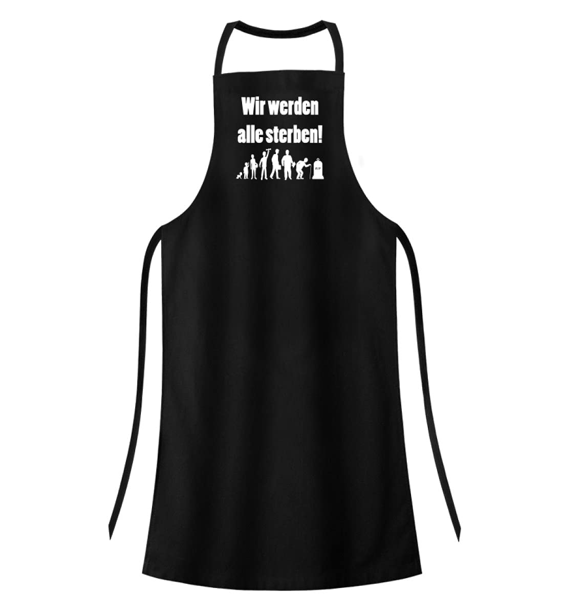 in Termini generici, moriremo Tutti! - Grembiule da Barbecue di Alta qualità. Nero One Size