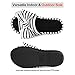 ULTRAIDEAS Women's Memory Foam Open Toe Slide Slippers with Adjustable Strap, Ladies' Slip-on House Shoes Spa Mules Sandals with Indoor Outdoor Anti-Skid Rubber Sole, Black, 9-10
