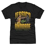 500 LEVEL Jessica Andrade UFC Men's Premium T-Shirt - Jessica Andrade Bate Estaca WHT (Tri Black, Large)