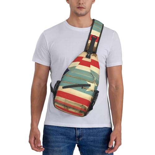 Mochila bandolera Puerto Rico Flag para viajes y deportes miniatura 7