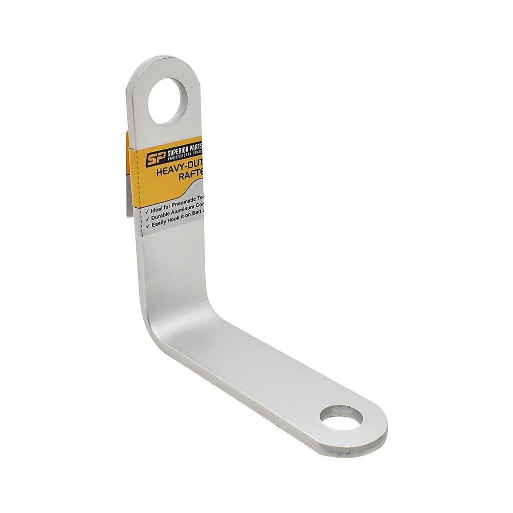 Superior Parts GH4 L Shaped Rafter Hook (Aluminum) for Nail Guns with 1/4" & 3/8" NPT Air Fitting