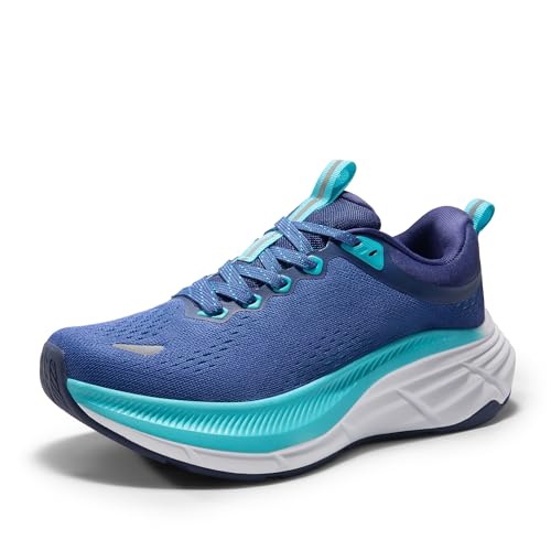NORTIV 8 Women's Walking Shoes Cushion Comfortable ActiveBreeze Running Tennis Shoes Non-Slip Workout Gym Sports Athletic Breathable Fashion Sneakers,Size 8.5,Blue,SNWS248W