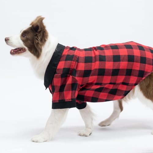Kooltail BJSJ086_RXL Dog Shirt, Red Buffalo Plaid Pet Shirts thumb #5