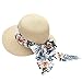 Chapeau de soleil bleu enfant femme été large chapeau de paille chapeau de plage pliable Floppy Roll Up protection solaire UPF 50+ casquettes