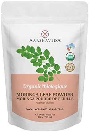 Aarshaveda Organic Moringa Oleifera Leaf Powder