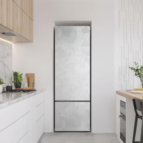 Vinilo autoadhesivo para transformar la cocina con un diseño de nevera moderno 3