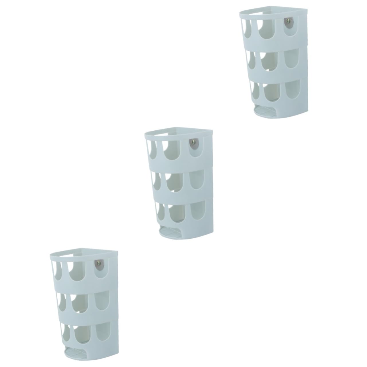 VANZACK 3piezas Comedero De Plástico para Conejos y Aves Base Fija Alimentador Práctico para Roedores y Chinchillas Color Aleatorio