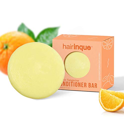 Solid Conditioner Bar For All Hair Types, Organic Tangerine Travel Hair Conditioner - Moisturizing Nourishing Conditioner Hair Care Soap | No Plastic Natural Eco-friendly 2.11 oz by ColorfulLaVie