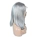 Bob Wig Grey Human Hair Lace Front Wig for Black Women, 13x4 Lace Frontal Straight Short Bob Wigs 10Inch Middle Part Bleach Knots Pre Plucked Hairline with Baby Hair 180% Density Full Replacement Wigs