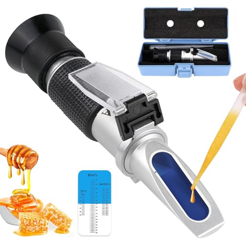 Calenxy 2 in 1 Honig Refraktometer mit ATC Imker Refraktometer 10-33{cebe0eb10d0583dc5a96ed5020b3cb985d69a45395b785b0dabeb0d6fadf5875} Wassergehalt Honig 58-90{cebe0eb10d0583dc5a96ed5020b3cb985d69a45395b785b0dabeb0d6fadf5875} Brix Refraktomete für Honig Zuckersirup Fruchtmarmelade Melasse Honey Tester mit Kalibrierung Calenxy 2 in 1 Honig Refraktometer mit ATC Imker Refraktometer 10-33{cebe0eb10d0583dc5a96ed5020b3cb985d69a45395b785b0dabeb0d6fadf5875} Wassergehalt Honig 58-90{cebe0eb10d0583dc5a96ed5020b3cb985d69a45395b785b0dabeb0d6fadf5875} Brix Refraktomete für Honig Zuckersirup Fruchtmarmelade Melasse Honey Tester mit Kalibrierung